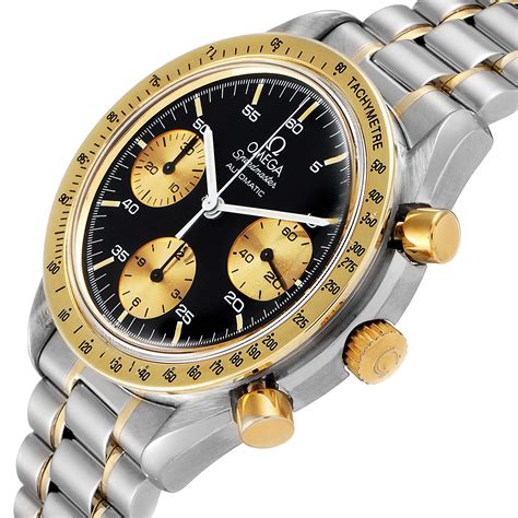 omega speedmaster black and yellow|Omega Speedmaster yellow dial.